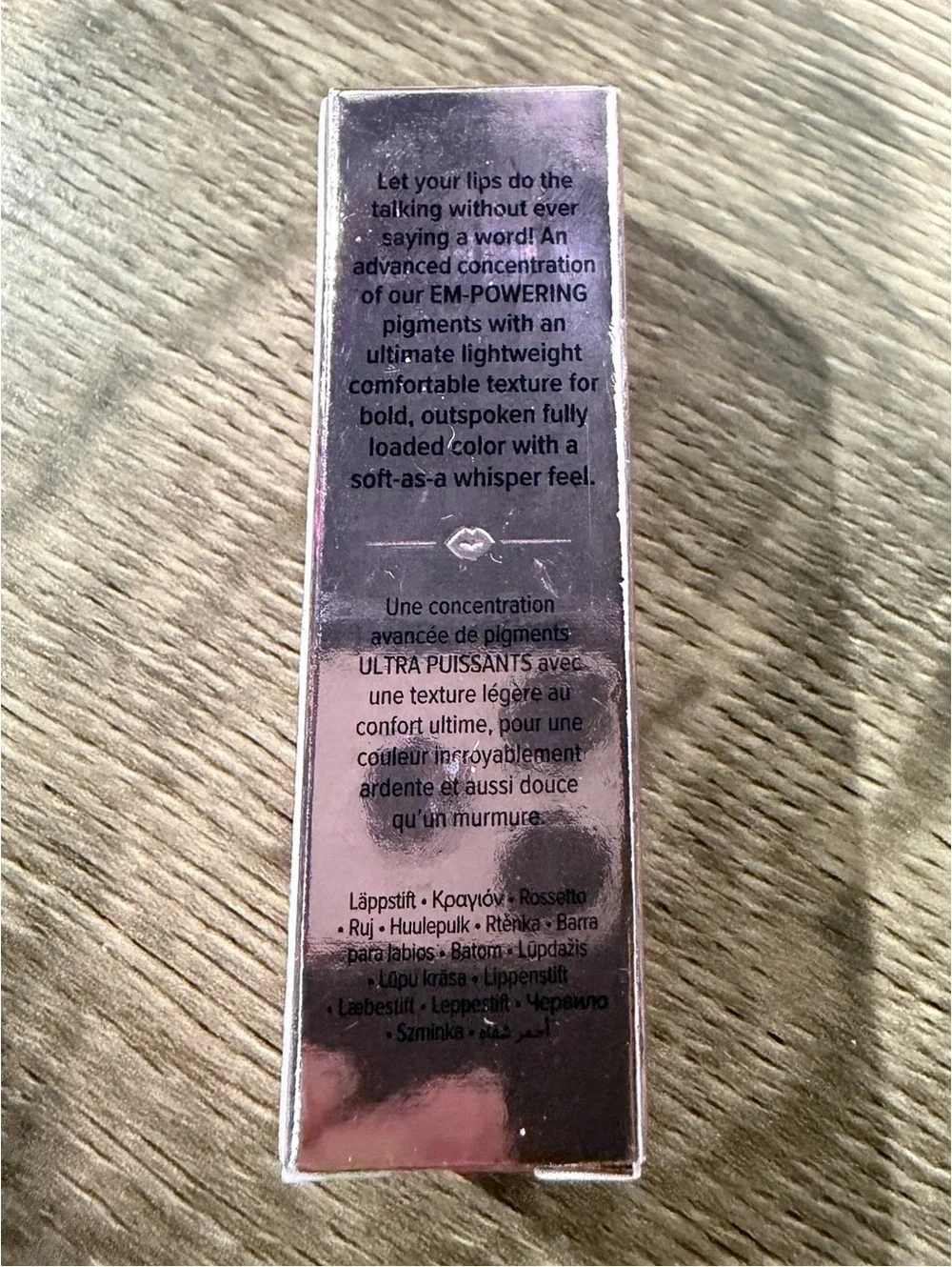 Too Faced Lady Bold EM-Power Pigment Lipstick in Comeback Queen NEW